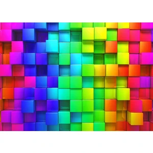 Nova Puzzle 1000 Parça 3D Gökkuşağı Renkli Kutular Puzzle