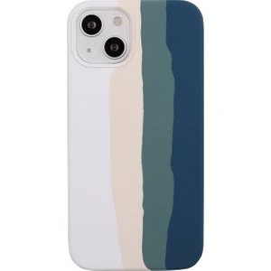 Bilişim Akademi Apple iPhone 13 Mini Kılıf Rainbow Liquid Lansman Silikon Kılıf