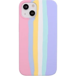Bilişim Akademi Apple Apple iPhone 13 Mini Kılıf Rainbow Liquid Lansman Silikon Kılıf