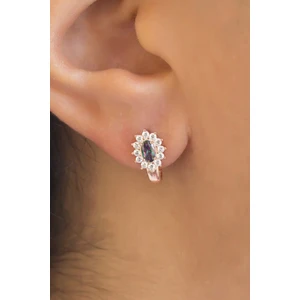 Lieza Jewelry Gümüş Mistik Topaz Taşlı Küpe