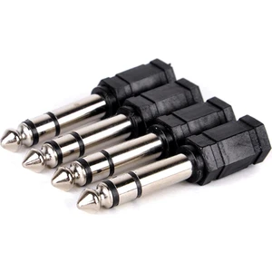 Ata Elektronik 5 Adet Kulaklık Için Kablo Jak Dönüştürücü Jack Çevirici Erkek 6.5mm Dişi 3.5mm Çivi Gitar Arkasıince