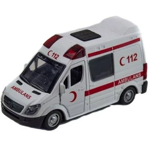 Oyuncak Ambulans Metal Çek Bırak 15 cm