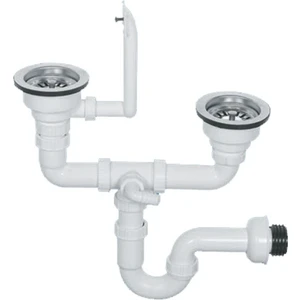 Çöpmak Evye Sifonu Çiftli Taşmalıklı