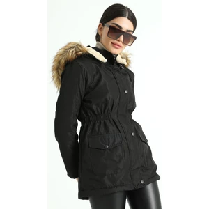 Kadın Beli Lastikli Kaban 60073