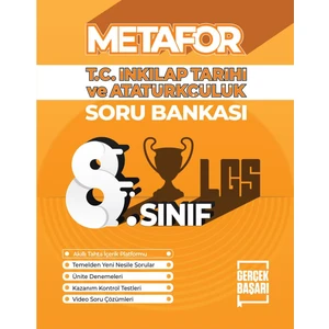 Metafor Yayıncılık 8. Sınıf Inkılap Tarihi ve Atatürkçülük Soru Bankası