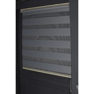 Clarıss Home Pliseli Gri Zebra Stor Perde Mutfak Ofis Cam Balkon