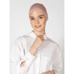 Dikişsiz Bone - Pudra - Ecardin