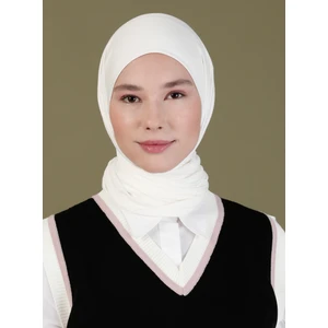 Penye Eşarp - Krem - Ecardin