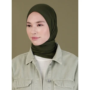 Penye Eşarp - Haki - Ecardin