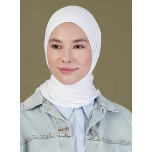 Penye Eşarp - Beyaz - Ecardin