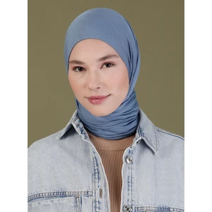 Penye Eşarp - Kot Mavi - Ecardin