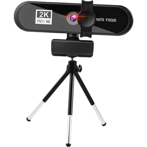 B Baosity 4K 8mp Hd Otomatik Netleme Web Kamera ile Tripod, Dahili Mikrofon, Dizüstü Bilgisayar Video Oyunu Için - 2k Siyah (Yurt Dışından)