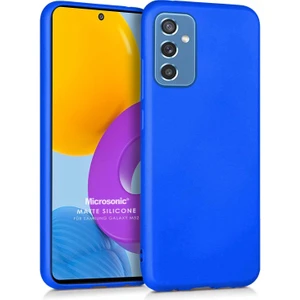 Matte Silicone Samsung Galaxy M52 Kılıf Mavi