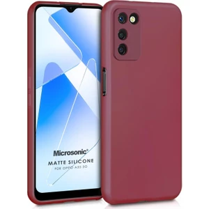 Matte Silicone Oppo A55 5g Kılıf Mor