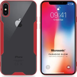 Apple iPhone x Kılıf Paradise Glow Kırmızı