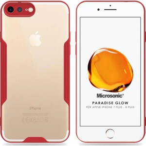 Apple iPhone 8 Plus Kılıf Paradise Glow Kırmızı
