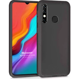Matte Silicone Infinix Hot 8 Kılıf Siyah