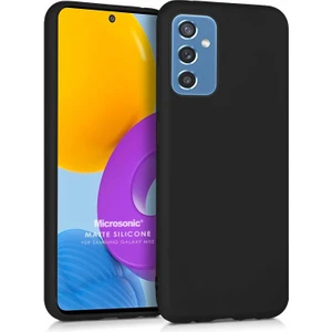Matte Silicone Samsung Galaxy M52 Kılıf Siyah