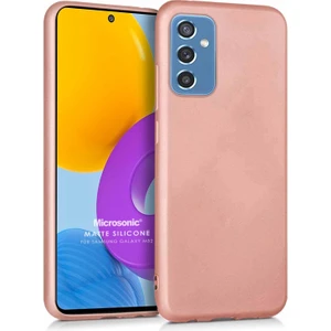 Matte Silicone Samsung Galaxy M52 Kılıf Rose Gold