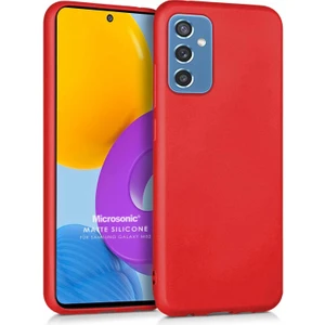 Matte Silicone Samsung Galaxy M52 Kılıf Kırmızı