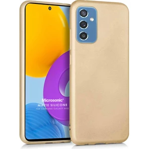 Matte Silicone Samsung Galaxy M52 Kılıf Gold
