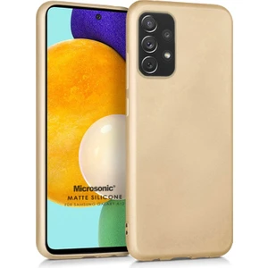 Matte Silicone Samsung Galaxy A52S Kılıf Gold