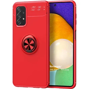 Samsung Galaxy A52S Kılıf Kickstand Ring Holder Kırmızı