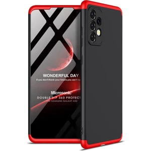 Samsung Galaxy A52S Kılıf Double Dip 360 Protective Siyah Kırmızı
