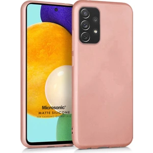 Matte Silicone Samsung Galaxy A52S Kılıf Rose Gold