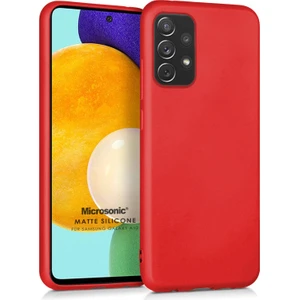 Matte Silicone Samsung Galaxy A52S Kılıf Kırmızı