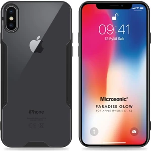 Apple iPhone x Kılıf Paradise Glow Siyah