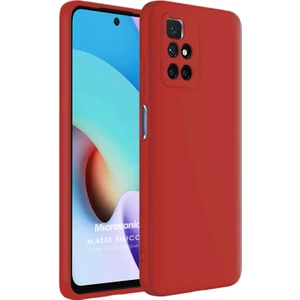 Matte Silicone Xiaomi Redmi 10 Kılıf Kırmızı