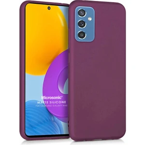 Matte Silicone Samsung Galaxy M52 Kılıf Mor