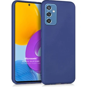 Matte Silicone Samsung Galaxy M52 Kılıf Lacivert