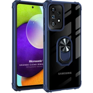 Samsung Galaxy A52S Kılıf Grande Clear Ring Holder Lacivert