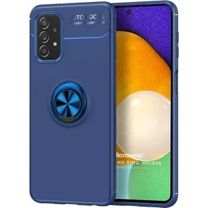 Samsung Galaxy A52S Kılıf Kickstand Ring Holder Lacivert