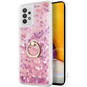 Samsung Galaxy A52S Kılıf Glitter Liquid Holder Pembe