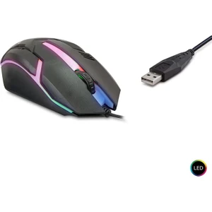 Oyuncu Mouse Kablolu 1200DPI Işıklı Polaxtor 8733-3D