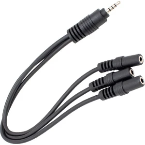 PM-4871 Kulaklık Mikrofon Çoklayıcı 3 Port 3.5mm Splitter Çevirici Dönüştürücü Adaptör