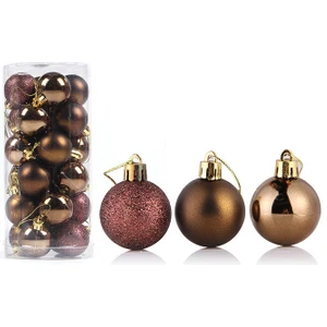 24'lü 8 cm Noel Ağacı Topu (Yurt Dışından)