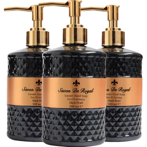 Savon De Royal Luxury Vegan Sıvı Sabun Black Pearl 3 x 500 ml