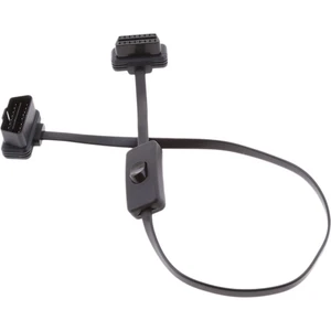 Araba Teşhis Obd2 Obdıı 16 Pin Erkek Anahtarlı Kadın Uzatma Kablosu (Yurt Dışından)