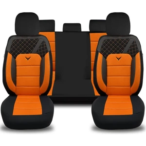 Oto Pandami Nissan NP300 Navara  D40 3 Gen. 2005- 2015 Uyumlu Turuncu Koltuk Kılıfı KKT435