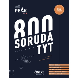 Ünlü Yayınları Best Peak 800 Soruda TYT Soru Bankası
