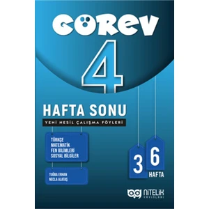Nitelik Yayınları Görev 4. Sınıf Hafta Sonu Yeni Nesil Çalışma Föyleri
