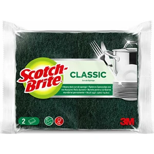 Scotch Brite 3m Tırnak Koruyuculu Yeşil Klasik Bulaşık Süngeri 6 x 2'li