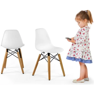 Eames Child Sandalye 2 Adet | Natural Ahşap Ayaklı