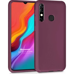 Matte Silicone Infinix Hot 8 Kılıf Mor