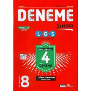 Soru Bankası Merkezi Yayınları 8. Sınıf Lgs 1. Dönem 4 Deneme Sınavı