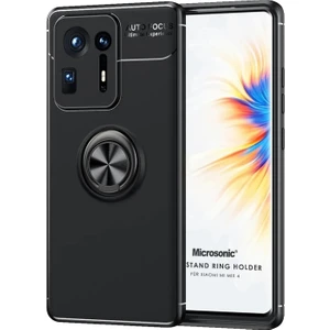 Xiaomi Mi Mix 4 Kılıf Kickstand Ring Holder Siyah